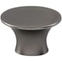Top Knobs Barrington 1-5/16 Inch Oval Cabinet Knob Ash Gray