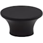 Top Knobs Barrington 1-1/2 Inch Oval Cabinet Knob Flat Black