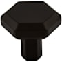 Top Knobs Serene 1-1/4 Inch Geometric Cabinet Knob Flat Black