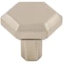 Top Knobs Serene 1-1/4 Inch Geometric Cabinet Knob Brushed Satin Nickel