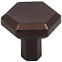 Top Knobs Serene 1-1/4 Inch Geometric Cabinet Knob Oil Rubbed Bronze