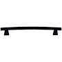 Top Knobs Arched 12 Inch Center to Center Appliance Pull from the Appliance Collection Flat Black