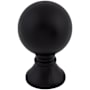 Top Knobs Serene 1 Inch Round Cabinet Knob Flat Black