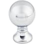 Top Knobs Serene 1 Inch Round Cabinet Knob Polished Chrome