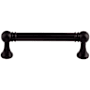 Top Knobs Kara 3-3/4 Inch Center to Center Handle Cabinet Pull from the Serene Series Flat Black