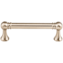 Top Knobs Kara 3-3/4 Inch Center to Center Handle Cabinet Pull from the Serene Series Brushed Satin Nickel
