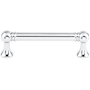 Top Knobs Kara 3-3/4 Inch Center to Center Handle Cabinet Pull from the Serene Series Polished Chrome