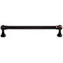 Top Knobs Kara 6-5/16 Inch Center to Center Handle Cabinet Pull from the Serene Series Tuscan Bronze