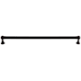 Top Knobs Kara 12 Inch Center to Center Handle Cabinet Pull from the Serene Series Flat Black