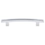 Top Knobs Inset Rail 5 Inch (128 mm) Center to Center Bar Cabinet Pull from the Sanctuary Series - 25 Pack Polished Chrome