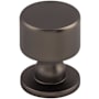Top Knobs Lily 1 Inch Mushroom Cabinet Knob from the Serene Series Ash Gray