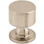 Top Knobs Lily 1 Inch Mushroom Cabinet Knob from the Serene Series Brushed Satin Nickel