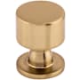 Top Knobs Lily 1 Inch Mushroom Cabinet Knob from the Serene Series Honey Bronze