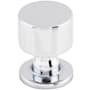 Top Knobs Lily 1 Inch Mushroom Cabinet Knob from the Serene Series Polished Chrome