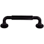 Top Knobs Serene 3-3/4 Inch Center to Center Handle Cabinet Pull Flat Black