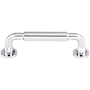 Top Knobs Serene 3-3/4 Inch Center to Center Handle Cabinet Pull Polished Chrome