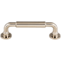 Top Knobs Serene 3-3/4 Inch Center to Center Handle Cabinet Pull Polished Nickel