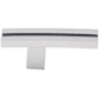 Top Knobs Inset Rail 2-5/8 Inch Long Designer Cabinet Knob from the Sanctuary Collection Polished Chrome