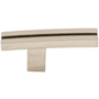 Top Knobs Inset Rail 2-5/8 Inch Long Designer Cabinet Knob from the Sanctuary Collection Polished Nickel