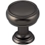 Top Knobs Eden 1 Inch Mushroom Cabinet Knob Ash Gray