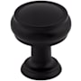 Top Knobs Eden 1 Inch Mushroom Cabinet Knob Flat Black