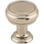 Top Knobs Eden 1 Inch Mushroom Cabinet Knob Polished Nickel