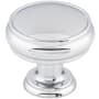 Top Knobs Eden 1-3/8 Inch Mushroom Cabinet Knob Polished Chrome