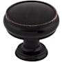 Top Knobs Eden 1-3/8 Inch Mushroom Cabinet Knob Tuscan Bronze
