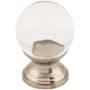 Top Knobs Serene 1 Inch Round Cabinet Knob Brushed Satin Nickel