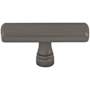 Top Knobs Devon 2-3/8 Inch Bar Cabinet Knob Ash Gray