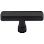 Top Knobs Devon 2-3/8 Inch Bar Cabinet Knob Black