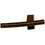 Top Knobs Slanted 3 Inch Long Finger Cabinet Pull from the Sanctuary Collection German Bronze