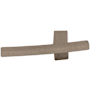 Top Knobs Slanted 3 Inch Long Finger Cabinet Pull from the Sanctuary Collection Pewter Antique