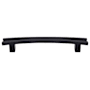 Top Knobs Flared 5 Inch (128 mm) Center to Center Bar Cabinet Pull from the Sanctuary Series - 10 Pack Flat Black