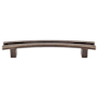 Top Knobs Flared 5 Inch (128 mm) Center to Center Bar Cabinet Pull from the Sanctuary Series - 10 Pack German Bronze