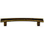 Top Knobs Flared 5 Inch Center to Center Bar Cabinet Pull from the Sanctuary Collection German Bronze