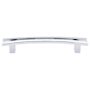 Top Knobs Flared 5 Inch (128 mm) Center to Center Bar Cabinet Pull from the Sanctuary Series - 10 Pack Polished Chrome