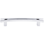 Top Knobs Flared 5 Inch Center to Center Bar Cabinet Pull from the Sanctuary Collection Polished Chrome