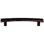 Top Knobs Flared 5 Inch Center to Center Bar Cabinet Pull from the Sanctuary Collection Tuscan Bronze