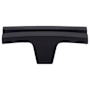 Top Knobs Flared 2-5/8 Inch Bar Cabinet Knob from the Sanctuary Collection Flat Black