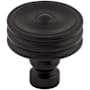 Top Knobs Devon 1-1/4 Inch Mushroom Cabinet Knob Flat Black