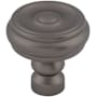 Top Knobs Devon 1-1/4 Inch Mushroom Cabinet Knob Ash Gray
