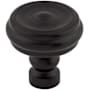 Top Knobs Devon 1-1/4 Inch Mushroom Cabinet Knob Flat Black