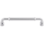 Top Knobs Brixton 6-5/16 Inch Center to Center Handle Cabinet Pull from the Devon Series Polished Chrome