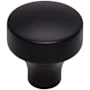 Top Knobs Kinney 1-1/8 Inch Mushroom Cabinet Knob from the Lynwood Collection Flat Black