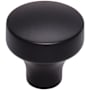 Top Knobs Kinney 1-1/4 Inch Mushroom Cabinet Knob from the Lynwood Collection Flat Black