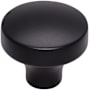 Top Knobs Kinney 1-1/2 Inch Mushroom Cabinet Knob from the Lynwood Collection Flat Black
