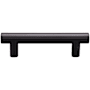 Top Knobs Hillmont 3 Inch Center to Center Bar Cabinet Pull from the Lynwood Series Flat Black