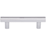 Top Knobs Hillmont 3 Inch Center to Center Bar Cabinet Pull from the Lynwood Series Polished Chrome