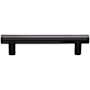 Top Knobs Hillmont 3-3/4 Inch Center to Center Bar Cabinet Pull from the Lynwood Series Flat Black